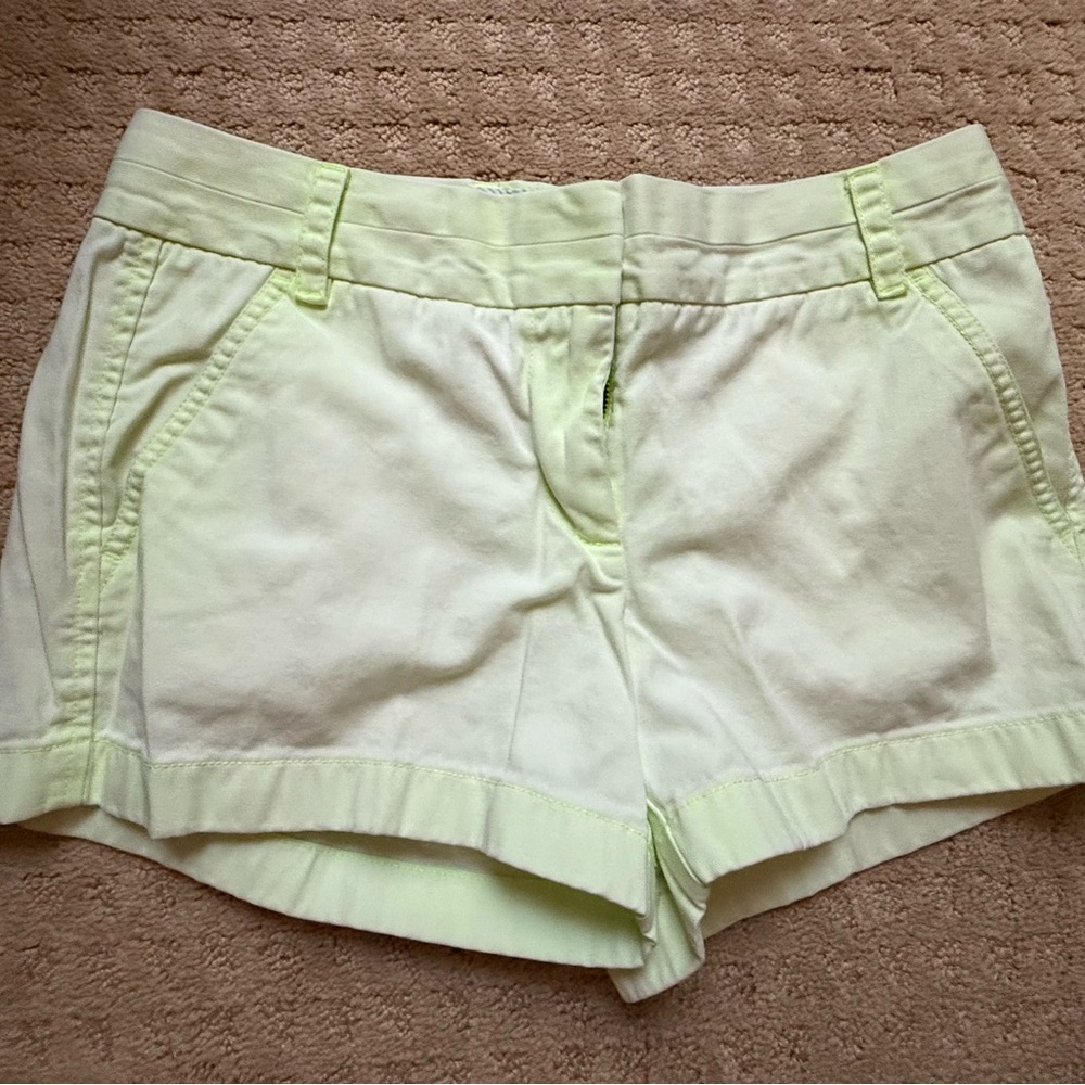 J. Crew Women's Pale Yellow Bermudas